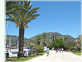 Huzur dolu Göcek sahilinde sabah yürüyüþlerinizi yapabilirsiniz